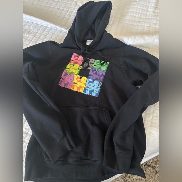 Black Roblox Hoodie kids small - Picture 1 of 1